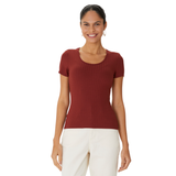 BLUSA BORDO MALHA CANELADA MALWEE | BÁSICA MANGA CURTA