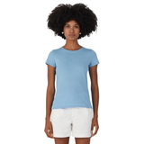 BLUSA AZUL CLARO | BÁSICA FEMININA | BABY LOOK EM ALGODÃO | MALWEE