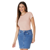 BLUSA ROSE | BÁSICA FEMININA | BABY LOOK EM ALGODÃO | MALWEE