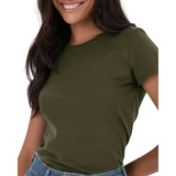 BLUSA VERDE ESCURO | BÁSICA FEMININA | BABY LOOK EM ALGODÃO | MALWEE
