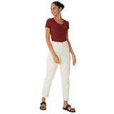 BLUSA BORDO MALHA CANELADA MALWEE | BÁSICA MANGA CURTA