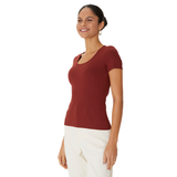 BLUSA BORDO MALHA CANELADA MALWEE | BÁSICA MANGA CURTA