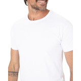 CAMISETA BRANCA MALWEE | BÁSICA MASCULINA 100% ALGODÃO