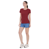 BLUSA BORDO | BÁSICA FEMININA | BABY LOOK EM ALGODÃO | MALWEE