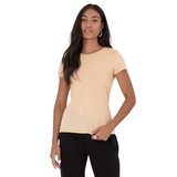 BLUSA BEGE | BÁSICA FEMININA | BABY LOOK EM ALGODÃO | MALWEE