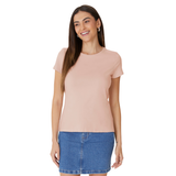 BLUSA ROSE | BÁSICA FEMININA | BABY LOOK EM ALGODÃO | MALWEE