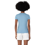 BLUSA AZUL CLARO | BÁSICA FEMININA | BABY LOOK EM ALGODÃO | MALWEE