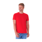 CAMISETA VERMELHA BÁSICA MASCULINA 100% ALGODÃO
