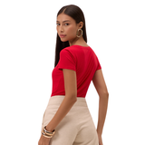 BLUSA MALHA CANELADO TRACY LUNENDER