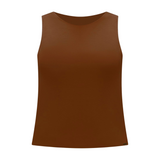 BLUSA CROPPED  MALHA VISCOSE COM ELASTANO