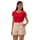 BLUSA MALHA CANELADO TRACY LUNENDER