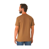 CAMISETA BEGE BÁSICA MASCULINA 100% ALGODÃO
