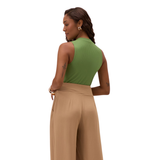 BLUSA REGATA CROPPED LUNENDER | MALHA CANELADO SEVILHA