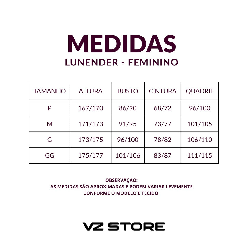 Tabela de Medidas 3