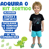 Kit 3 Conjuntos Menino (1 a 8 Anos) – 100% Algodão, Qualidade Premium