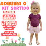 Kit  2 Conjuntos Menina (1 a 8 Anos) – 100% Algodão - Qualidade Premium